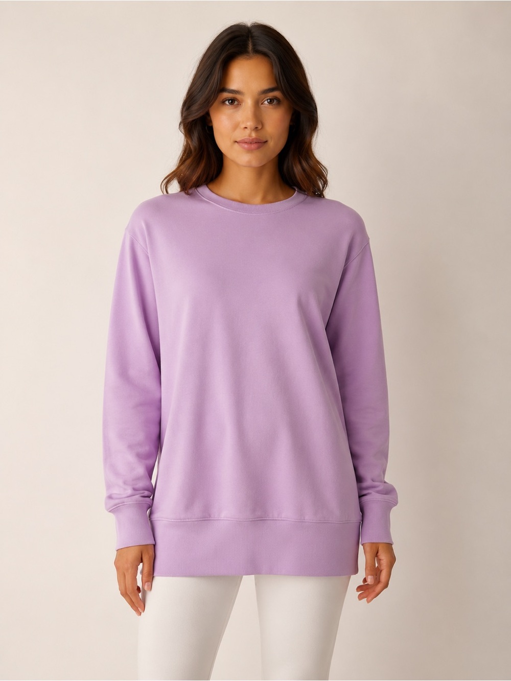 Habitual Girl Lavender Tunic Sweatshirt Dress Size 12 - Picture 1 of 5